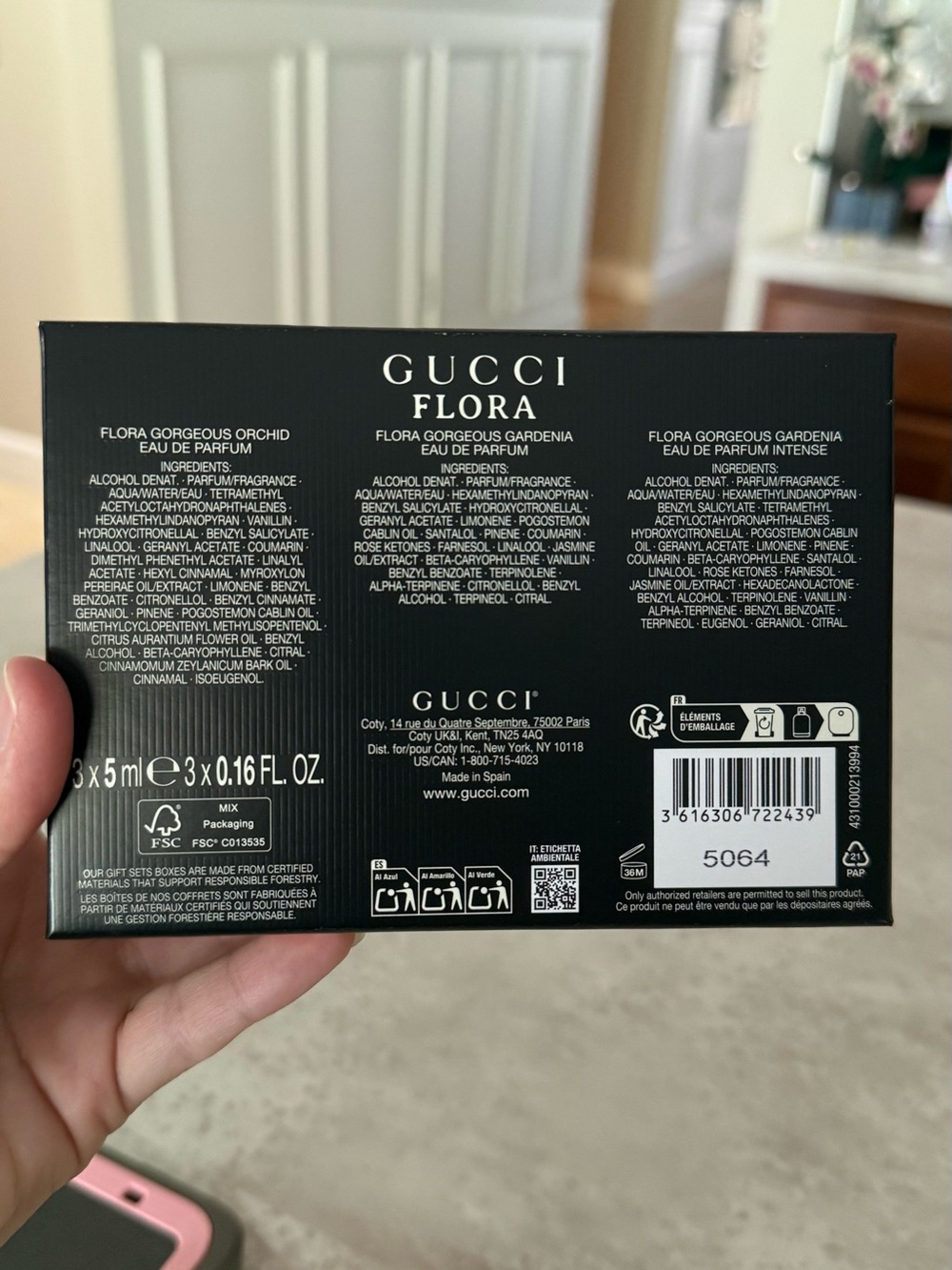 New with box Gucci Flora gorgeous orchid, intense, gardenia Gift set women’s - Picture 4 of 10
